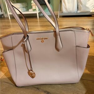 Michael Kors Blush Saffiano Leather Tote with Gold Hardware